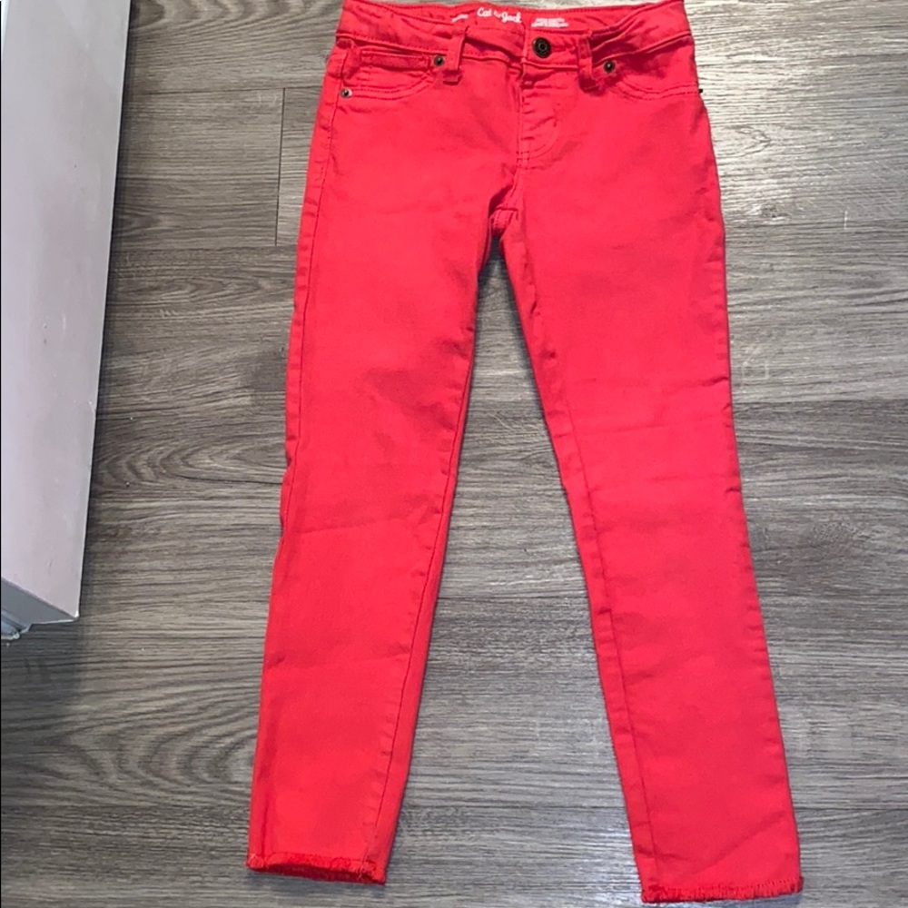Red jeans